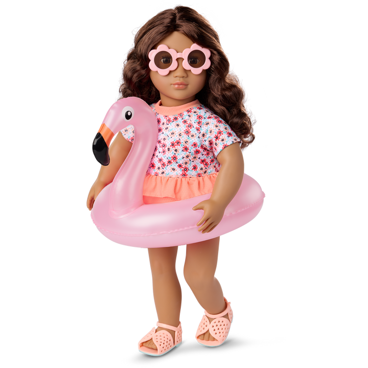 Gabriela - 46cm Summer Doll - OG Doll with Brown Hair & Eyes - Summer Outfits & Doll Swimwear - Poseable Doll- Doll & Book - Toys & Gifts for Kids - Our Generation UK