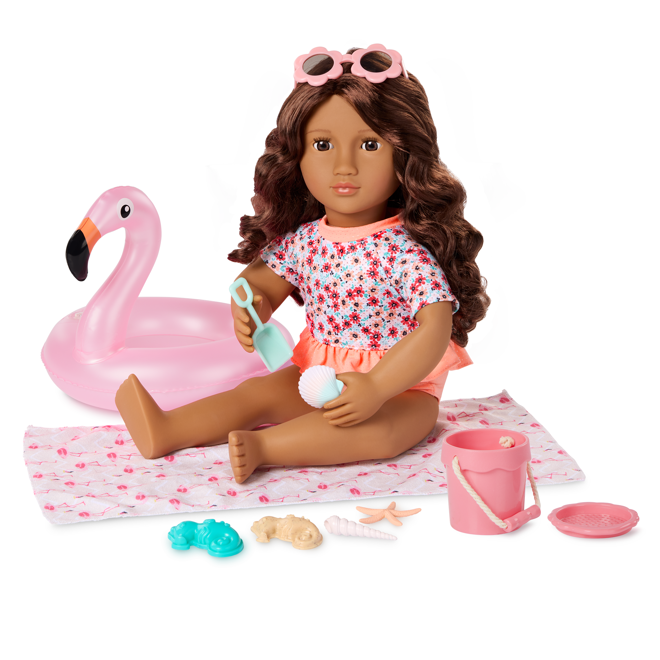 Gabriela - 46cm Beach Doll with Accessories - Doll & Storybook - Posable Doll - Gift Ideas for Kids - Our Generation UK