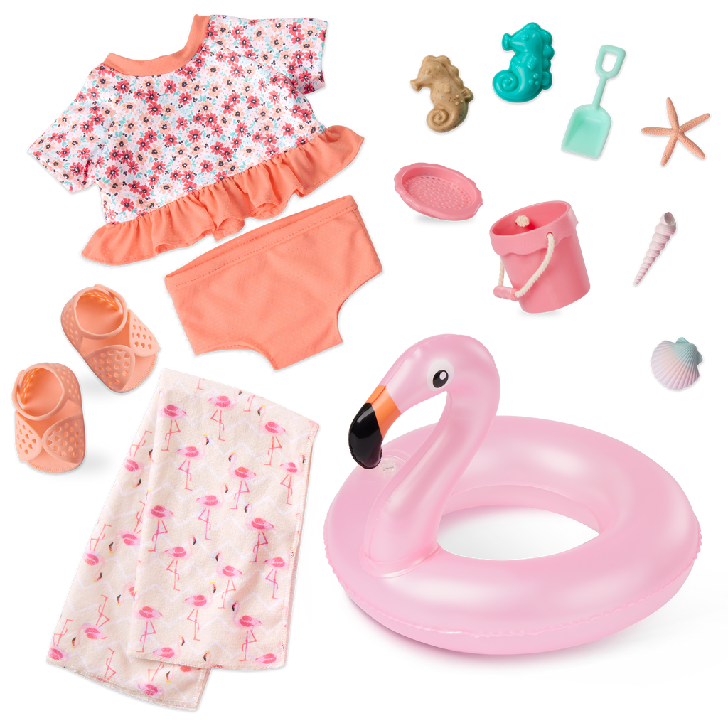 Gabriela - 46cm Beach Doll with Accessories - Doll & Storybook - Posable Doll - Gift Ideas for Kids - Our Generation UK