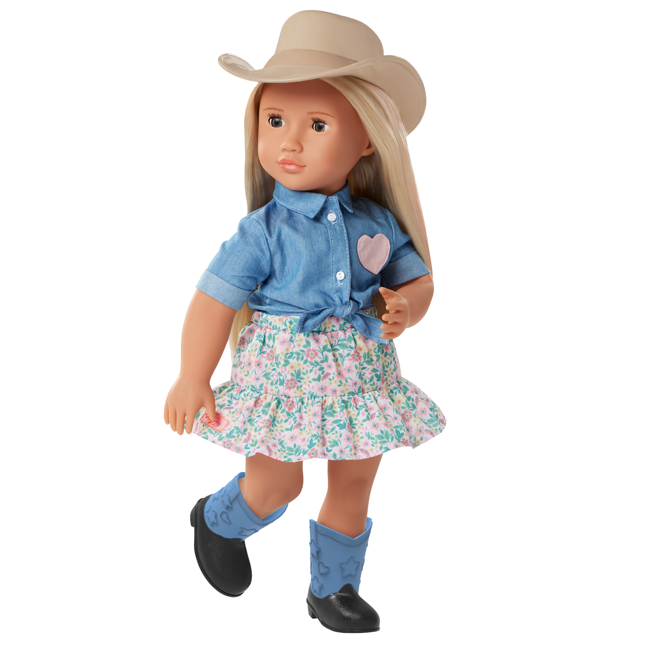 Lainey  - 46cm Equestrain Doll with Book - Blonde Hair with Pink Highlights - Chapter Storybook - Toys for Kids 3 to 12 Years - Our Generation UK