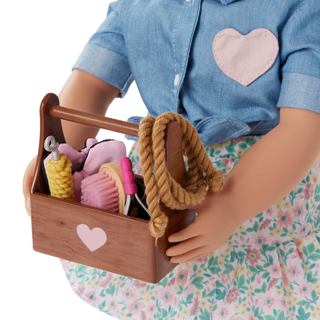 Lainey  - 46cm Equestrain Doll with Book - Blonde Hair with Pink Highlights - Chapter Storybook - Toys for Kids 3 to 12 Years - Our Generation UK