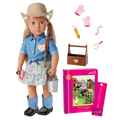 Lainey  - 46cm Equestrain Doll with Book - Blonde Hair with Pink Highlights - Chapter Storybook - Toys for Kids 3 to 12 Years - Our Generation UK