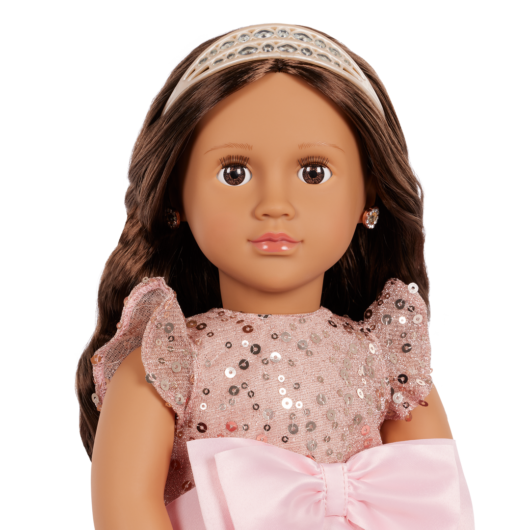 Ayra - 30th Anniversary Edition Doll - Doll with Brown Hair & Eyes - Toys & Gifts for Kids - Doll with Tiara - Our Generation