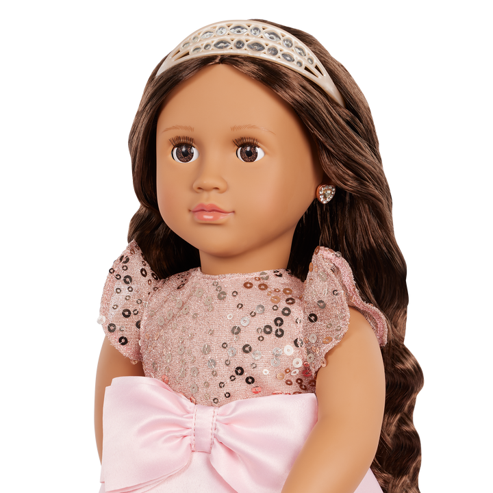 Ayra - 30th Anniversary Edition Doll - Doll with Brown Hair & Eyes - Toys & Gifts for Kids - Doll with Tiara - Our Generation