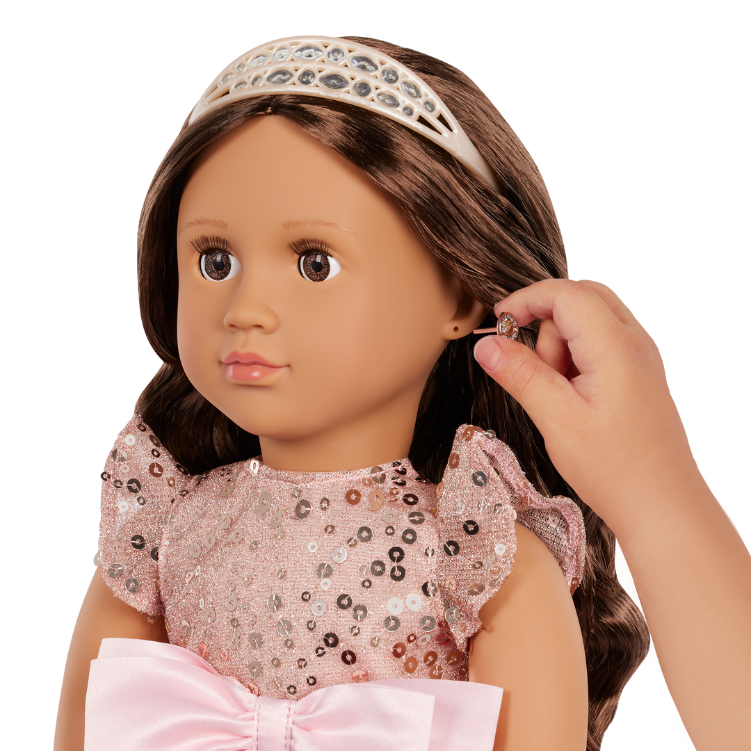 Ayra - 30th Anniversary Edition Doll - Doll with Brown Hair & Eyes - Toys & Gifts for Kids - Doll with Tiara - Our Generation