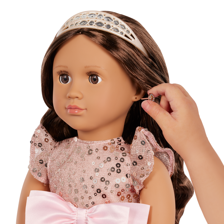 Ayra - 30th Anniversary Edition Doll - Doll with Brown Hair & Eyes - Toys & Gifts for Kids - Doll with Tiara - Our Generation