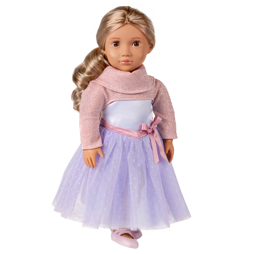 Jillie - 46cm Ballerina Doll - OG Doll with Blonde Hair & Brown Eyes - Toys & Gifts for Kids - Ages 3 Years +  Our Generation UK