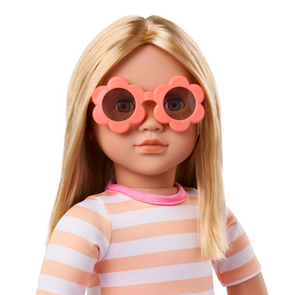Margot - 46cm Beach Style Doll - Doll with Blonde Hair & Freckles - Summer Accessories for Dolls - Gifts for Kids - Our Generation