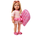 Margot - 46cm Beach Style Doll - Doll with Blonde Hair & Freckles - Summer Accessories for Dolls - Gifts for Kids - Our Generation