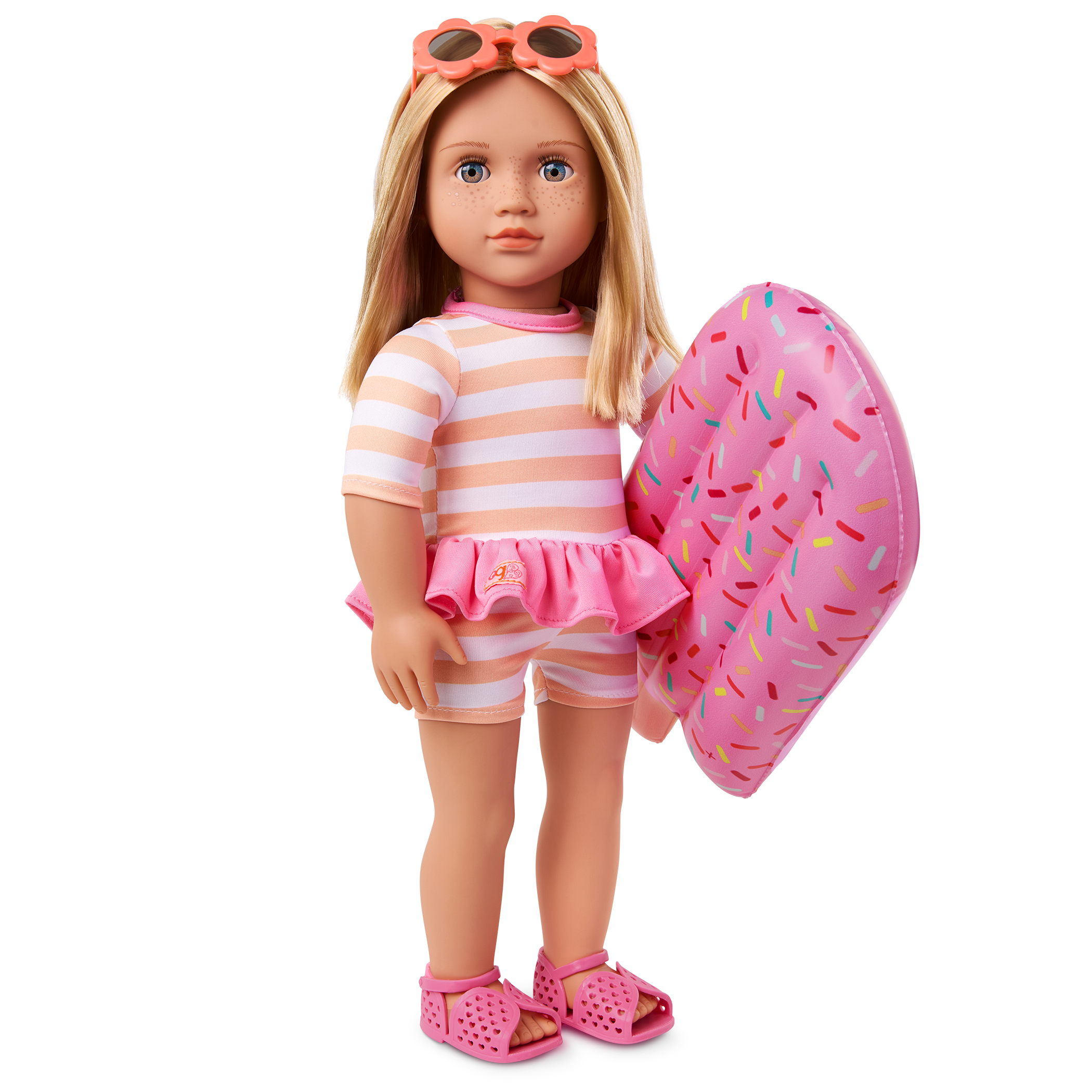 Margot - 46cm Beach Style Doll - Doll with Blonde Hair & Freckles - Summer Accessories for Dolls - Gifts for Kids - Our Generation