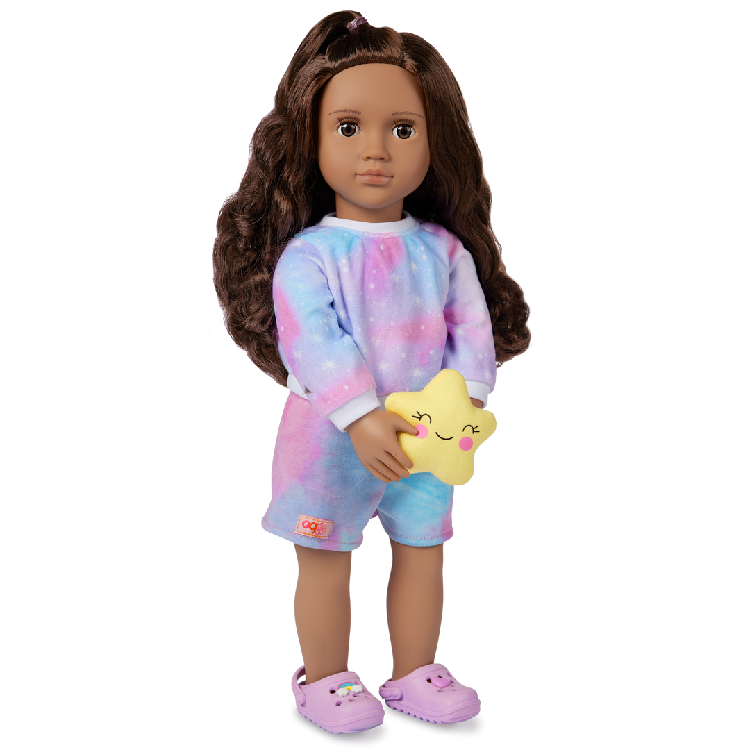 Carmen - 46cm Sleepover Doll - OG Doll with Auburn Hair & Brown Eyes - Toys & Gifts for Kids Ages 3 to 12 Years - Our Generation UK