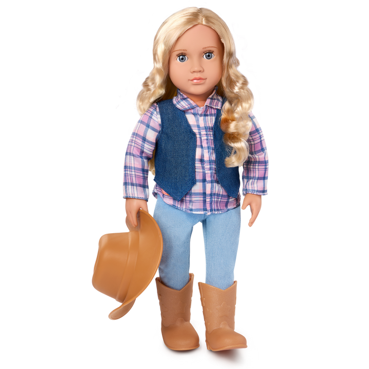 Ashleigh - 46cm Equestrian Doll - OG Doll with Blonde Hair & Grey Eyes - Our  Generation
