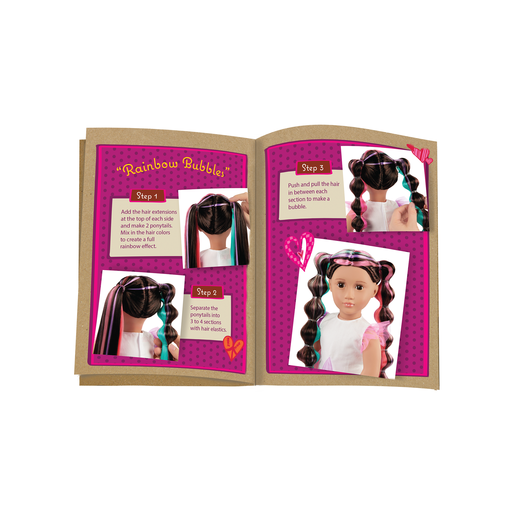 Tina - 46cm Hair Grow Doll - OG Doll with Long Hair & Extenable Braids - Hair-Styling Accessories & Booklet - Gifts for Kids - Our Generation