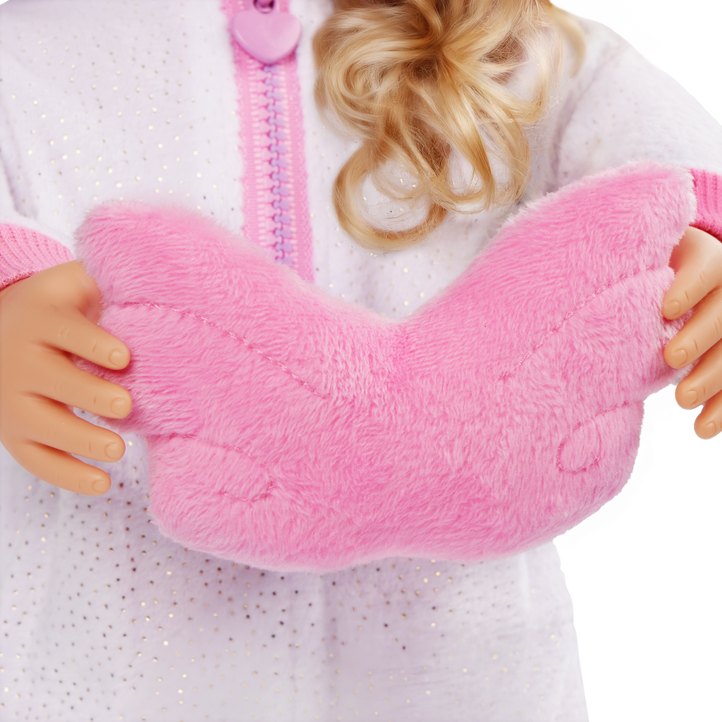 Lilian - 46cm Sleepover Doll - Doll with Blonde Hair & Grey Eyes - Unicorn Onesie - Toys for Kids - Our Generation