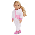 Lilian - 46cm Sleepover Doll - Doll with Blonde Hair & Grey Eyes - Unicorn Onesie - Toys for Kids - Our Generation