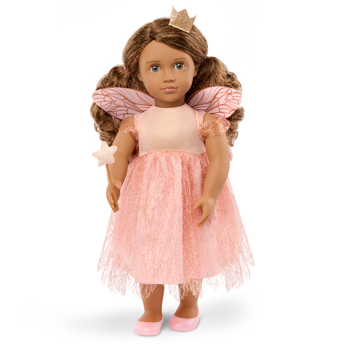 Breena -46cm Tooth Fairy Doll - Doll with Wings, Wand, Crown & Accessories - OG Doll with Brown & Shimmery Hair - Gift for Kids Ages 3 Years + - Our Generation UK