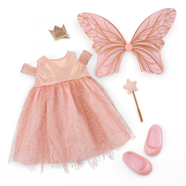 Brenna - 46cm Tooth Fairy Doll - OG Doll with Brown Hair & Eyes - Fair Wings & Wand - Toys & Gifts - Our Generation