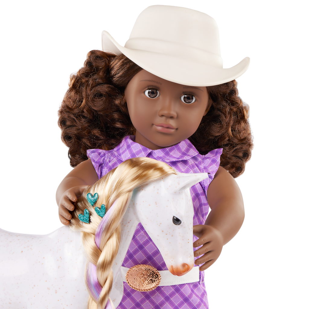 Valerie - 46cm Doll & Pet - OG Doll with Brown Hair & Eyes - Our Generation Foal - Equestrian Doll - Gifts for Kids - Our Generation UK
