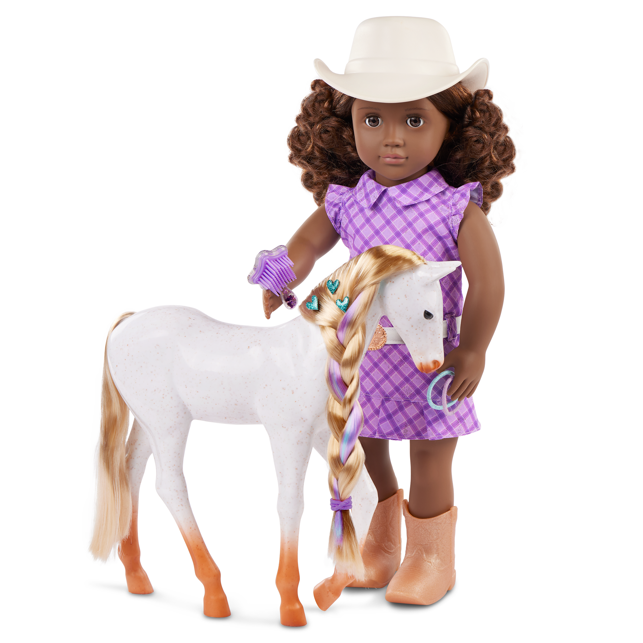 Valerie - 46cm Doll & Pet - OG Doll with Brown Hair & Eyes - Our Generation Foal - Equestrian Doll - Gifts for Kids - Our Generation UK