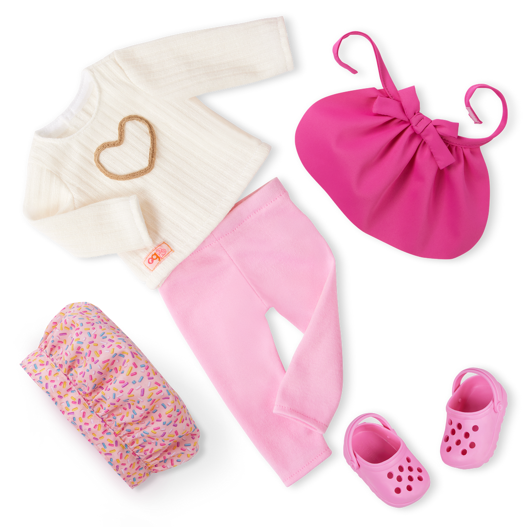 Paola- 46cm Baking Doll with Book - OG Deluxe Doll - Storybook for Doll - Baking Accessories - Toys for Kids - Gift Ideas - 3 Years + - Our Generation UK