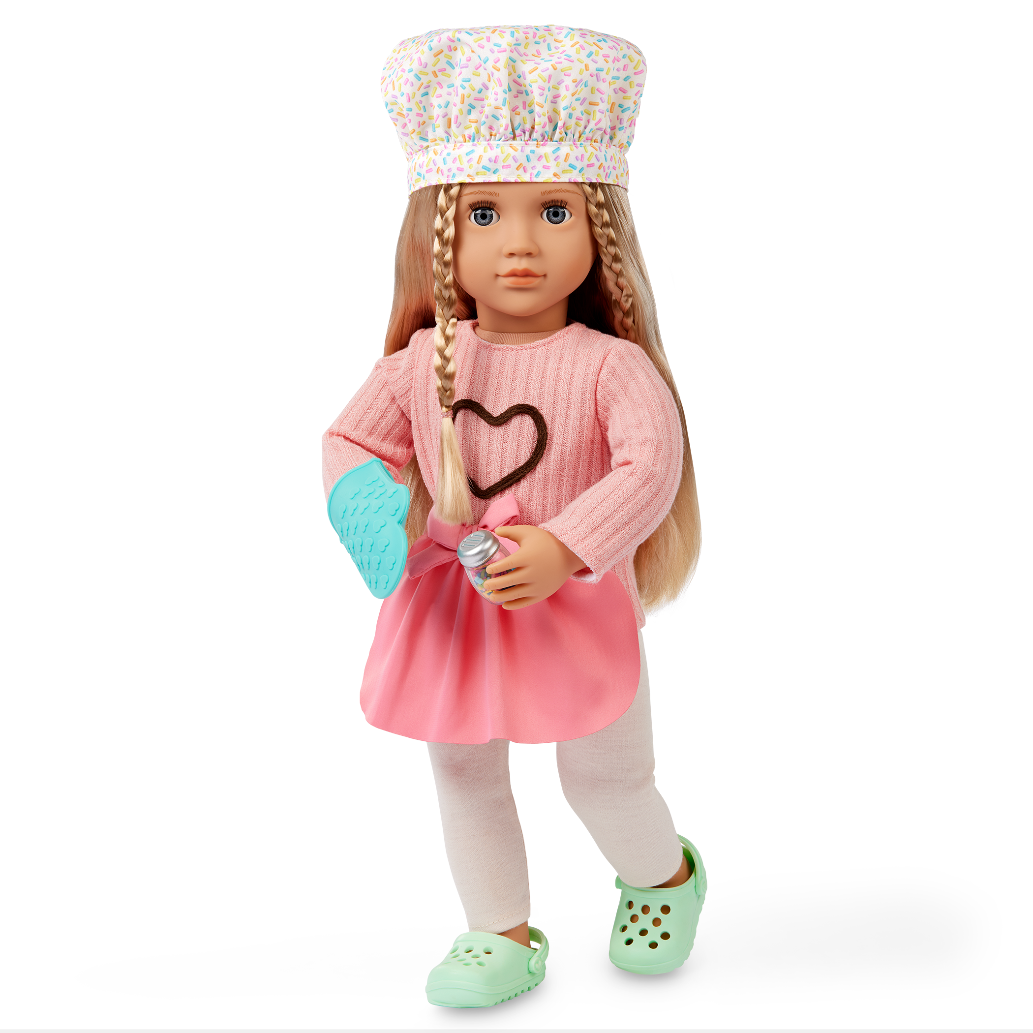 Emery - 46cm Baking Doll & Book - Posable Doll with Blonde Hair- Baking Accessories for Dolls - Chapter Story Book - Gifts for Ages 3 Years + - Our Generation UK