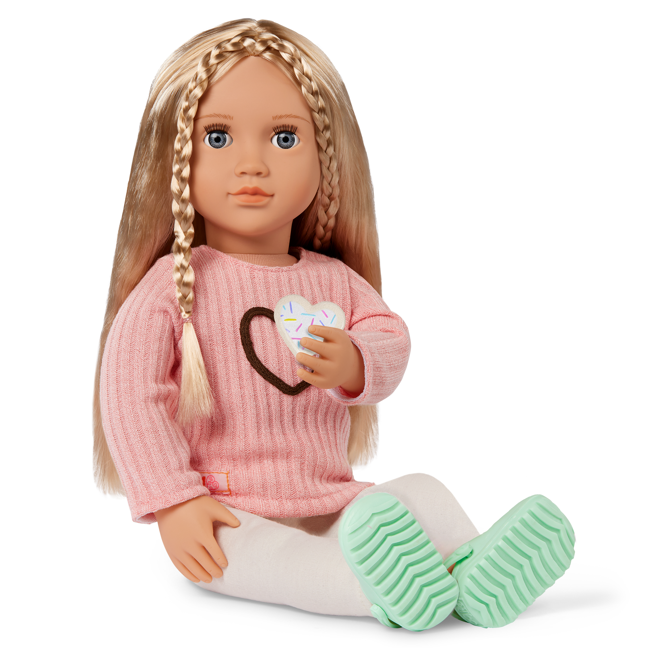 Emery - 46cm Baking Doll & Book - Posable Doll with Blonde Hair- Baking Accessories for Dolls - Chapter Story Book - Gifts for Ages 3 Years + - Our Generation UK