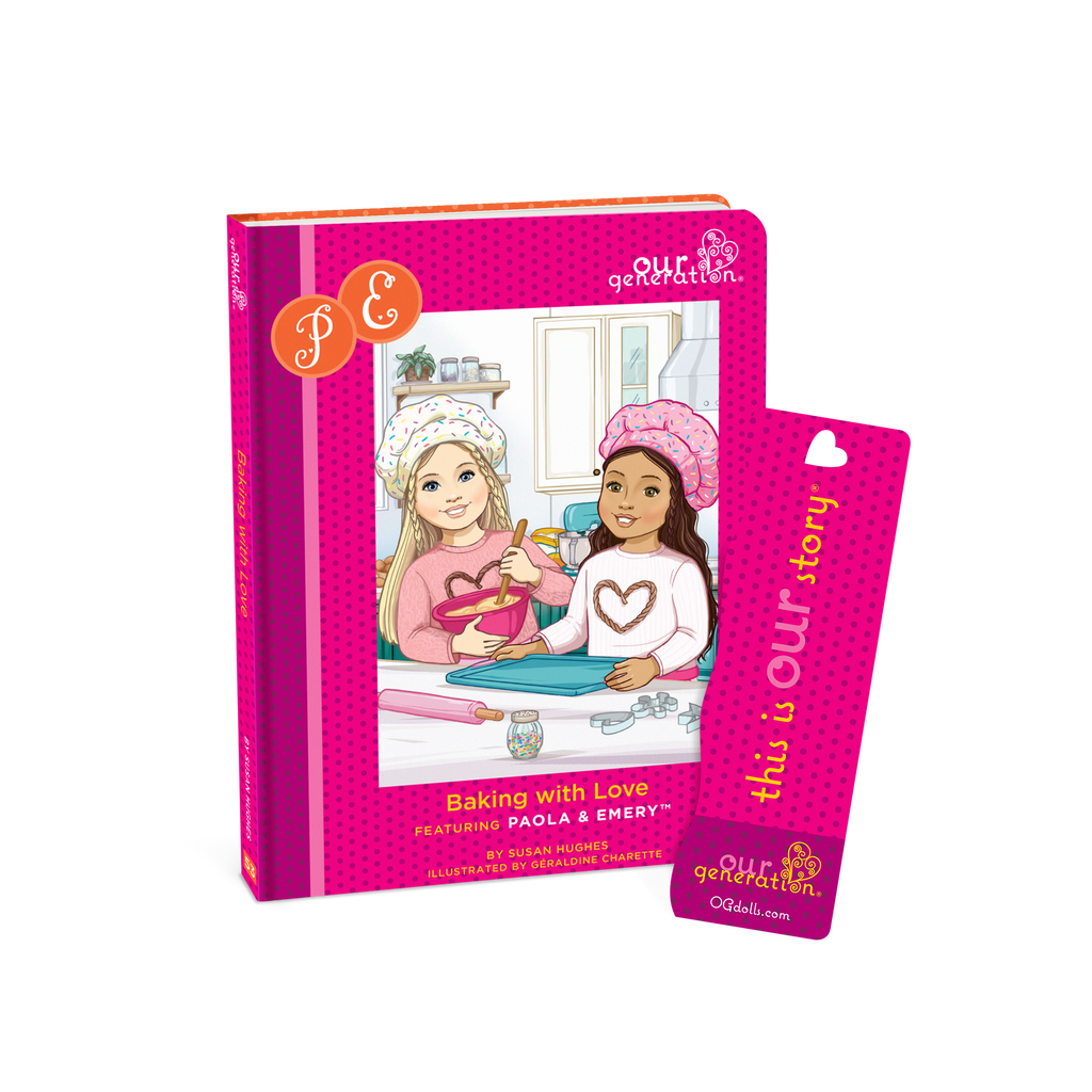 Emery - 46cm Baking Doll & Book - Posable Doll with Blonde Hair- Baking Accessories for Dolls - Chapter Story Book - Gifts for Ages 3 Years + - Our Generation UK