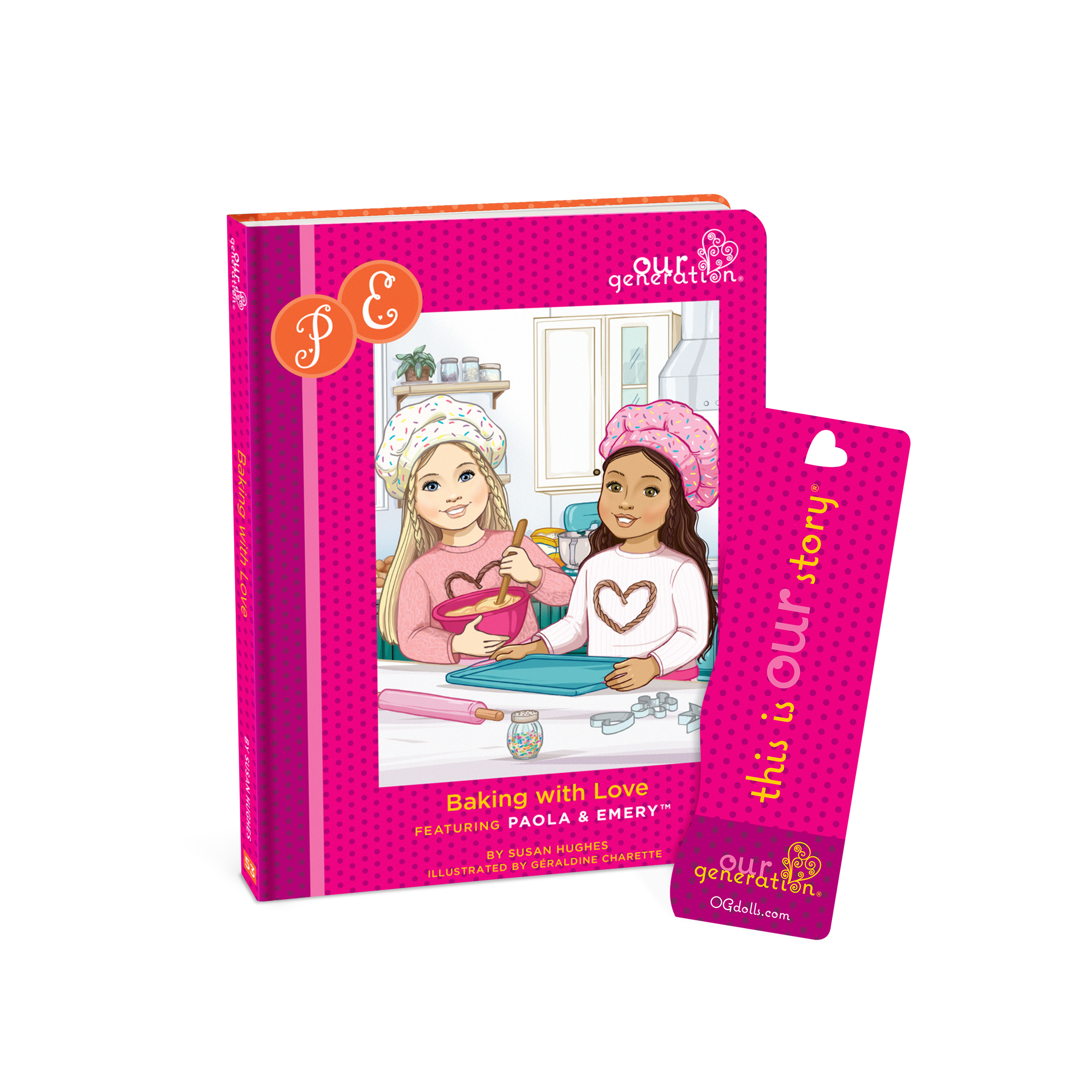 Emery - 46cm Baking Doll & Book - Posable Doll with Blonde Hair- Baking Accessories for Dolls - Chapter Story Book - Gifts for Ages 3 Years + - Our Generation UK