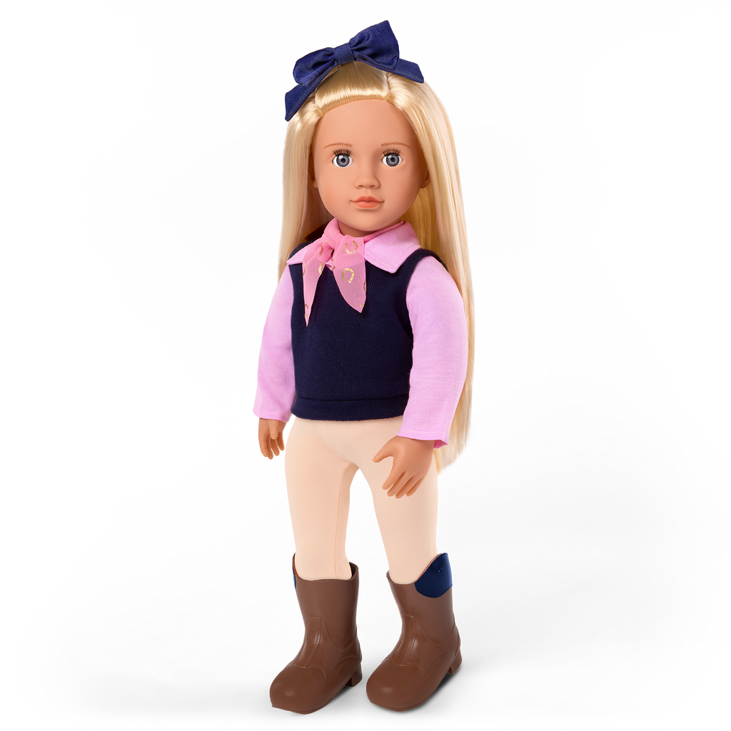Presley - 46cm Horse Riding Doll - OG Equestrain Doll with Blonde Hair & Grey Eyes - Toys for Kids Ages 3 Years + - Our Generation UK