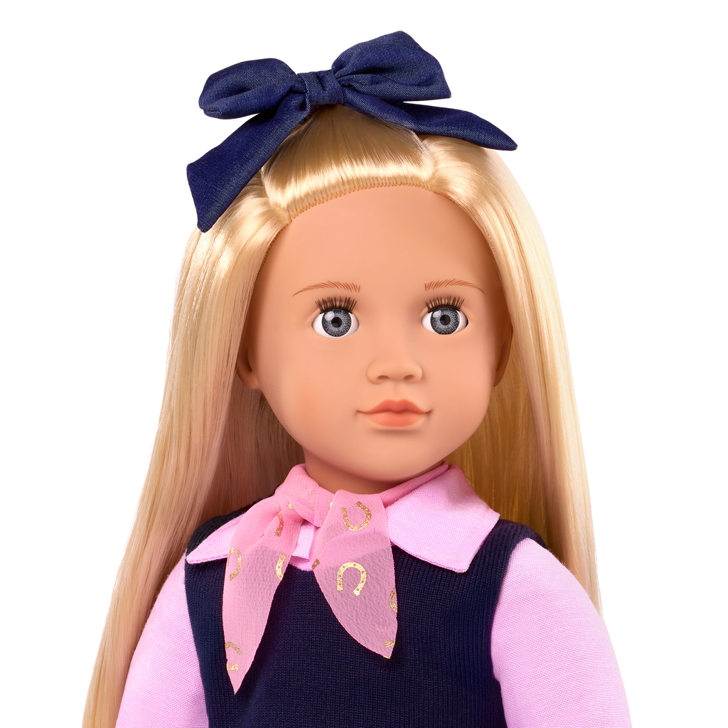 Presley - 46cm Horse Riding Doll - OG Equestrain Doll with Blonde Hair & Grey Eyes - Toys for Kids Ages 3 Years + - Our Generation UK