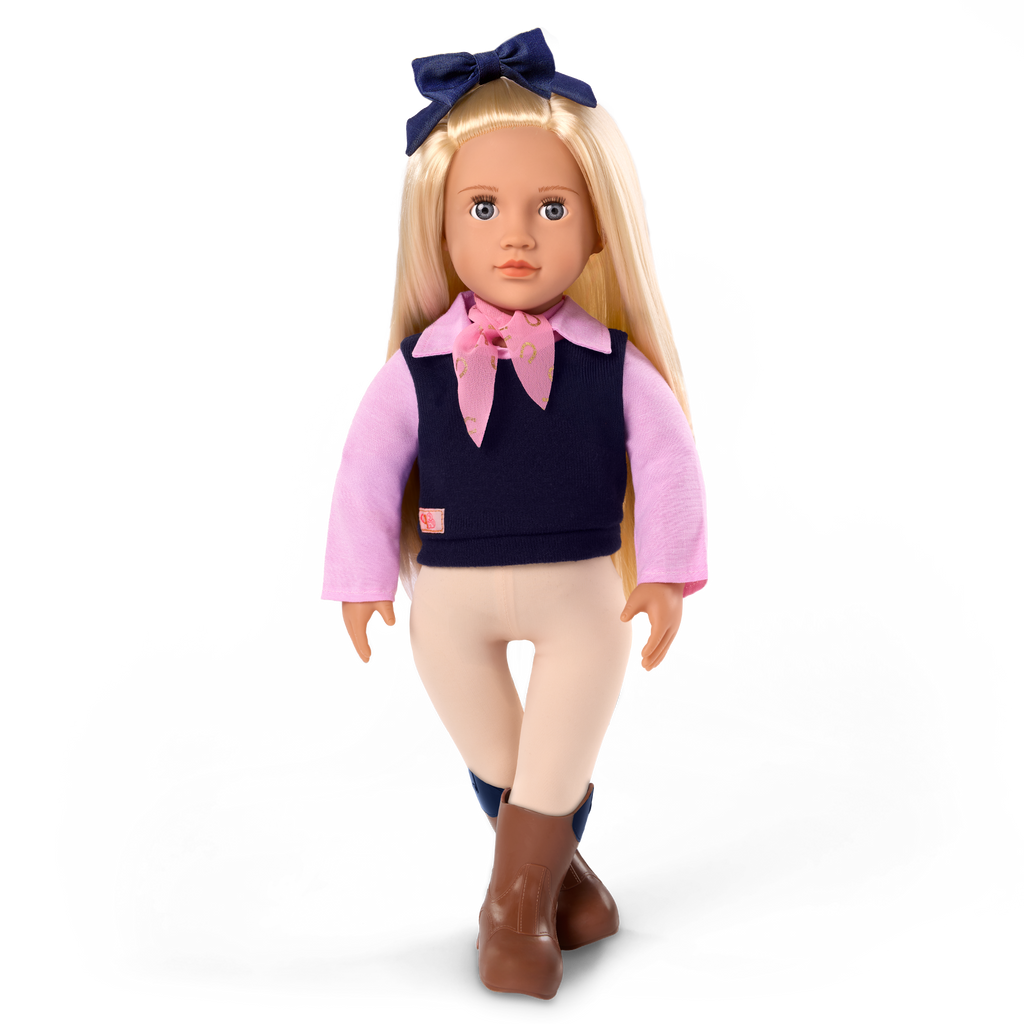 Presley - 46cm Horse Riding Doll - OG Equestrain Doll with Blonde Hair & Grey Eyes - Toys for Kids Ages 3 Years + - Our Generation UK
