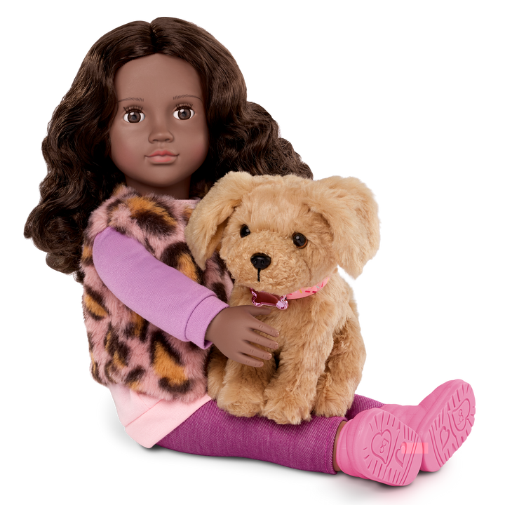Josie & Jax - 46cm Doll with Brown Hair & Eyes - 15cm OG Puppy with Brown Fur - Doll & Pet Dog - Toys & Gifts for Kids - Ages 3 to 12 Years - Our Generation