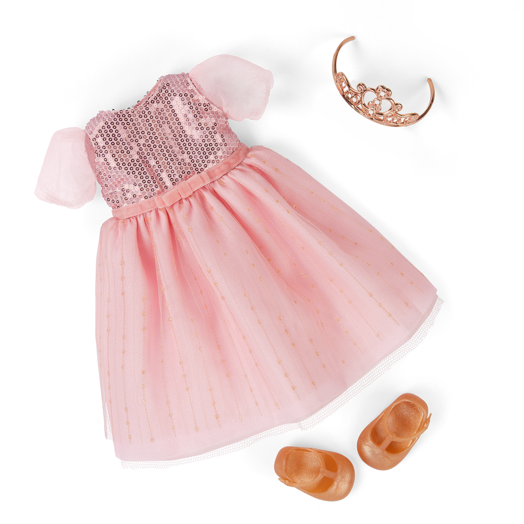Estrella - Princess Doll with Tiara - OG Doll with Pink Gown, Tiara, Brown Hair & Eyes - Christmas Gifts for Kids - Our Generation