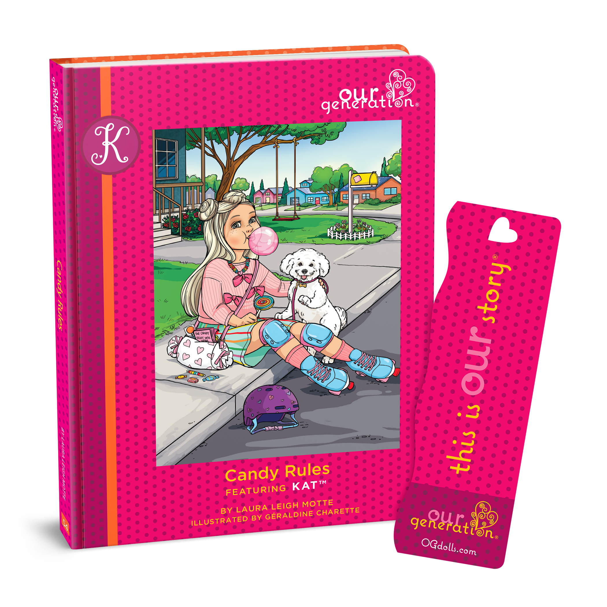 Kat - 46cm Doll & Book - Blonde Hair, Grey Eyes & Freckles - Toys for Children Ages 3 to 12 Years - Our Generation UK