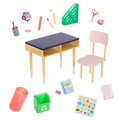 Brilliant Bureau Desk Set - 46cm Doll Desk Set with School Accessories - Our Generation UK