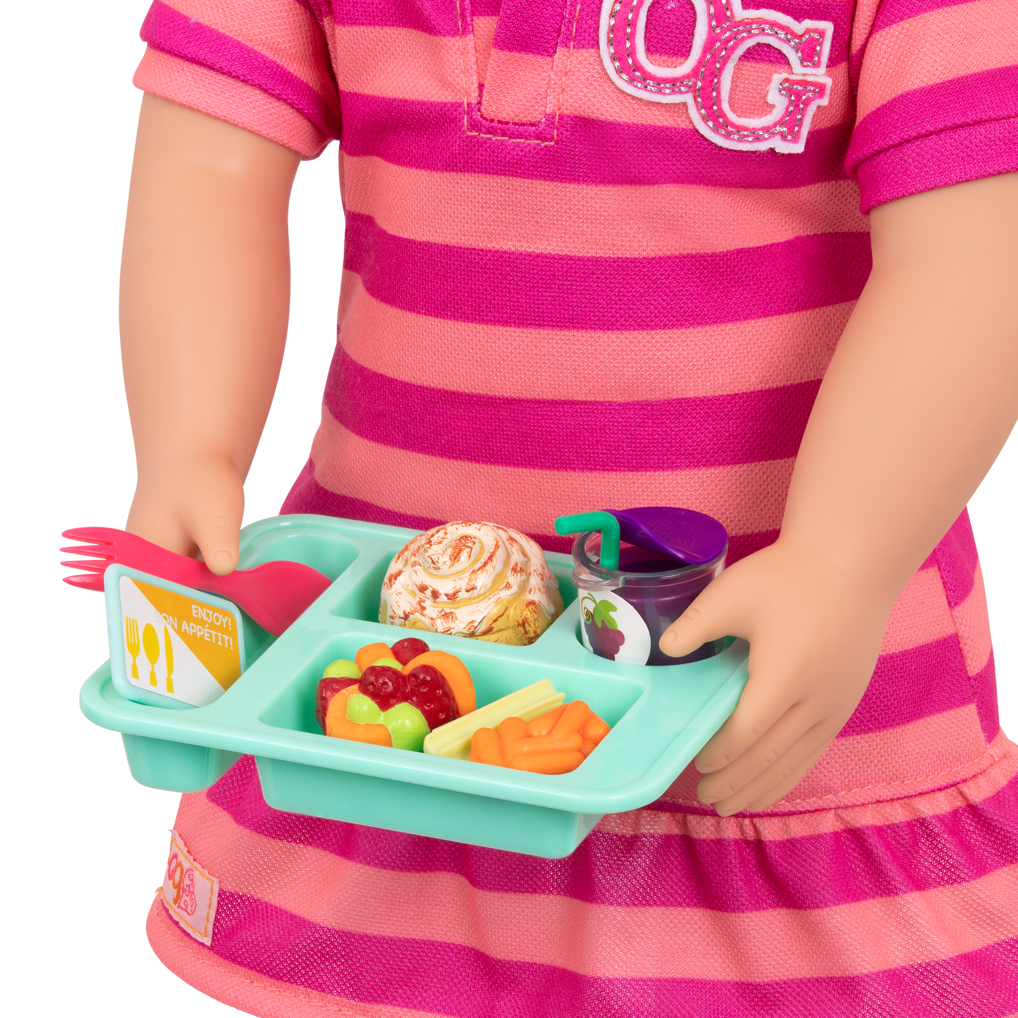 Lunch Time Fun Time - Lunch Tray & Food Accessories - Small Accessory for Dolls - Our Generation