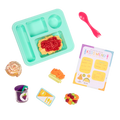 Lunch Time Fun Time - Lunch Tray & Food Accessories - Small Accessory for Dolls - Our Generation
