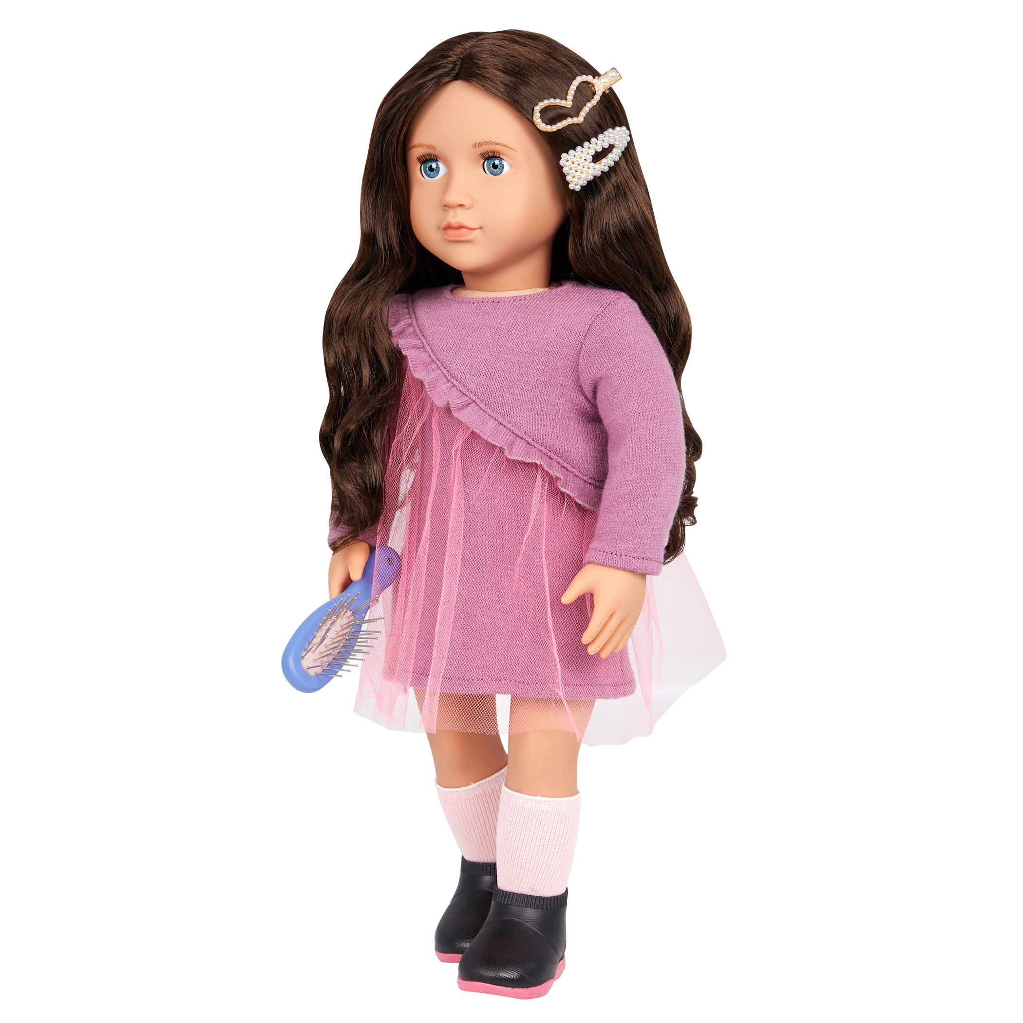Twirls & Pearls - Hair-Styling for 46cm Dolls - Hairbands, Brush & Clips - Our Generation