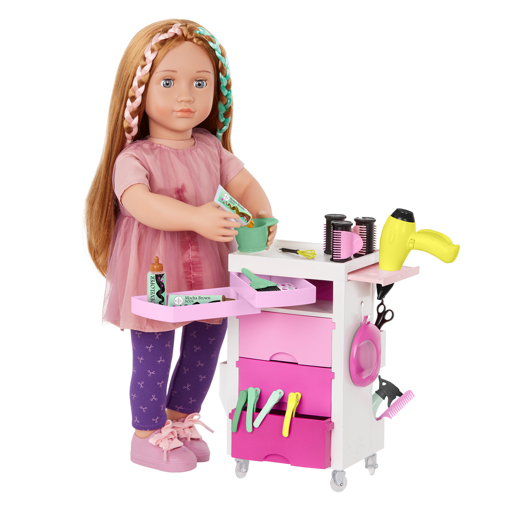 Salon Cart - Hair Dresser Accessories for Dolls - Our Generation