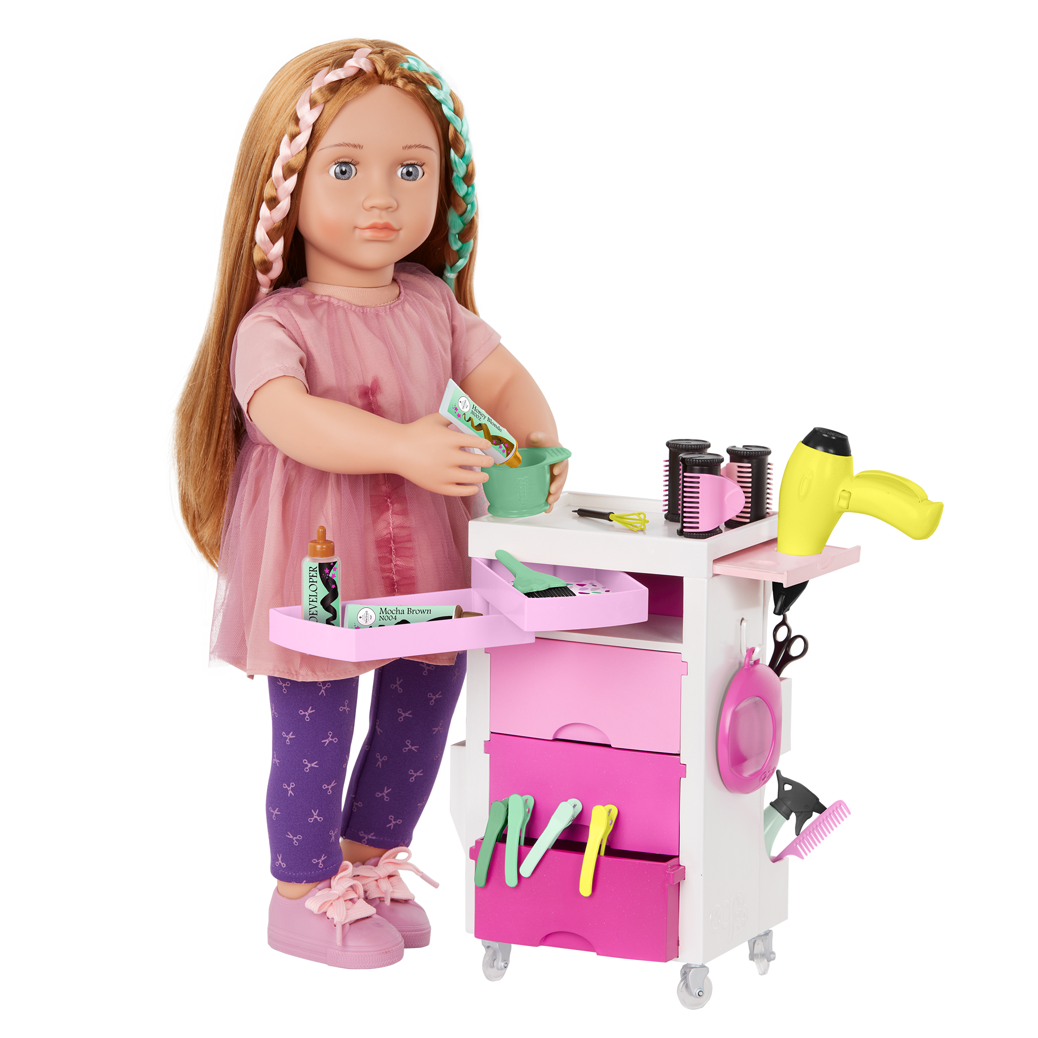 Salon Cart - Hair Dresser Accessories for Dolls - Our Generation