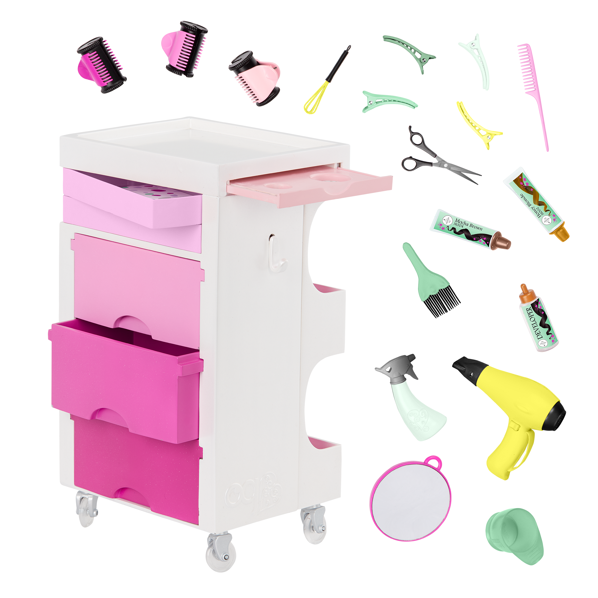 Salon Cart - Hair Dresser Accessories for Dolls - Our Generation