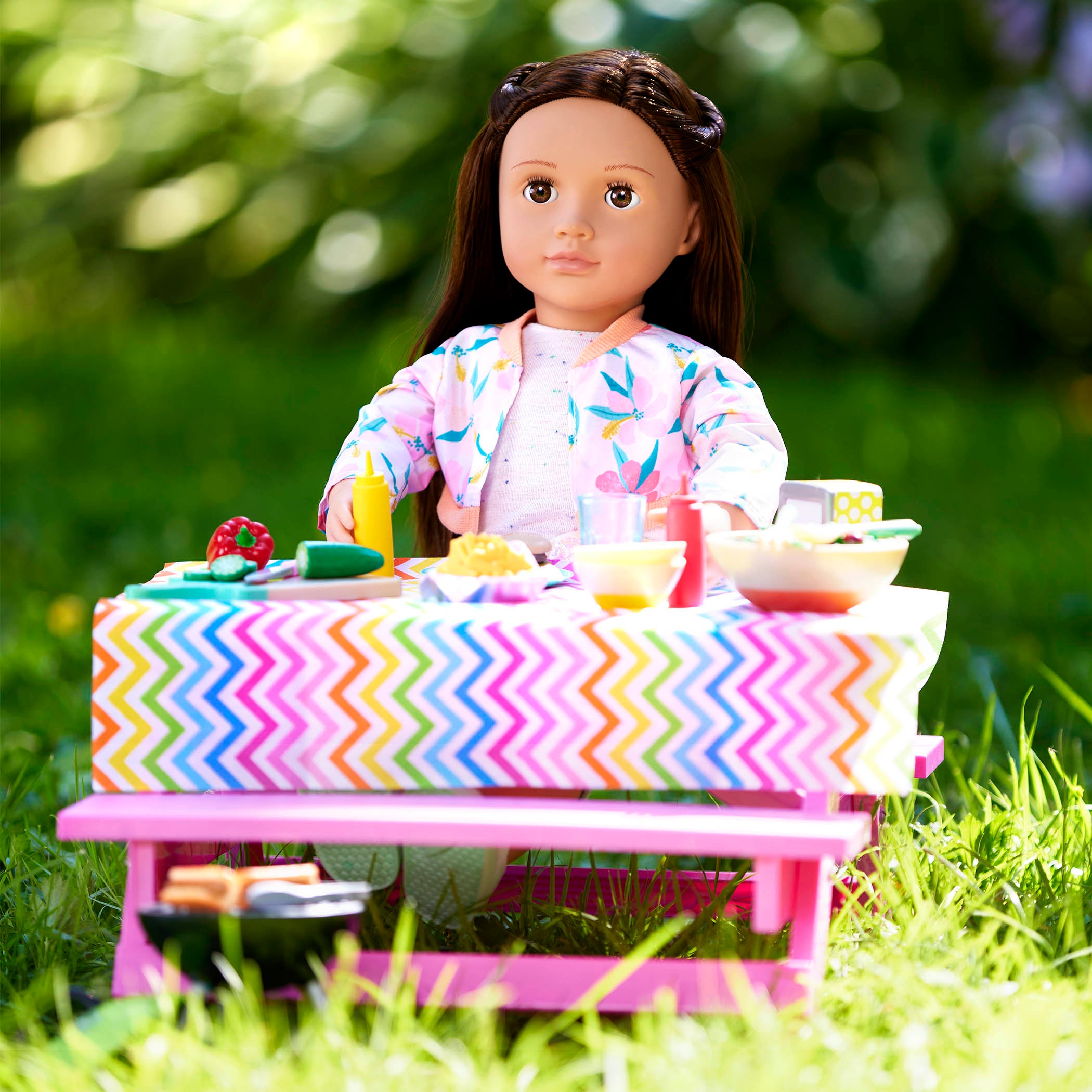 Reese - 46cm Travel Doll with Accessories - OG Doll with Brown Hair & Eyes- Toys for Kids Ages 3 Years + - Our Generation