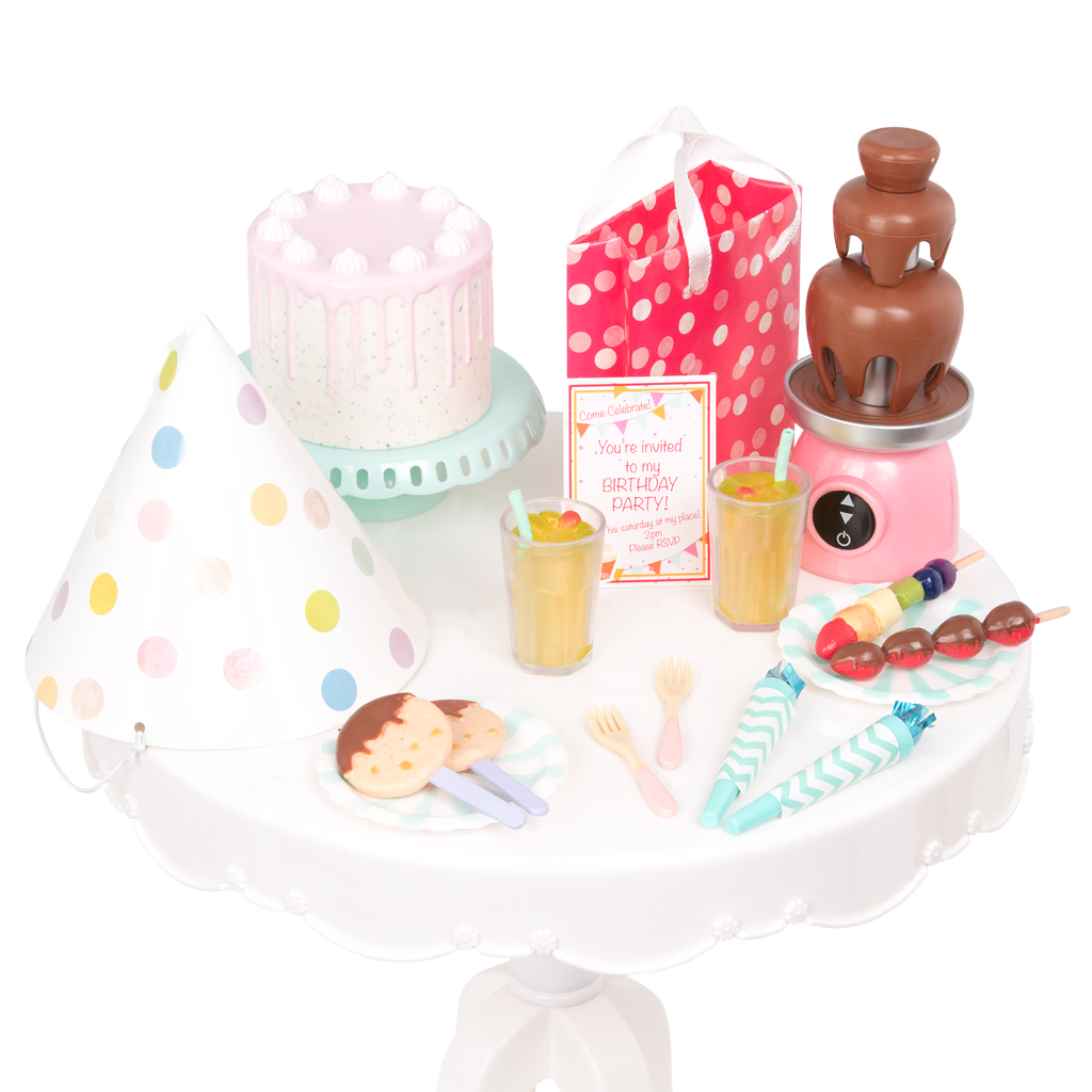 Party Time  - Birthday Party Set for 46cm Dolls - Doll Accessory - Our Generation