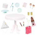 Party Time  - Birthday Party Set for 46cm Dolls - Doll Accessory - Our Generation