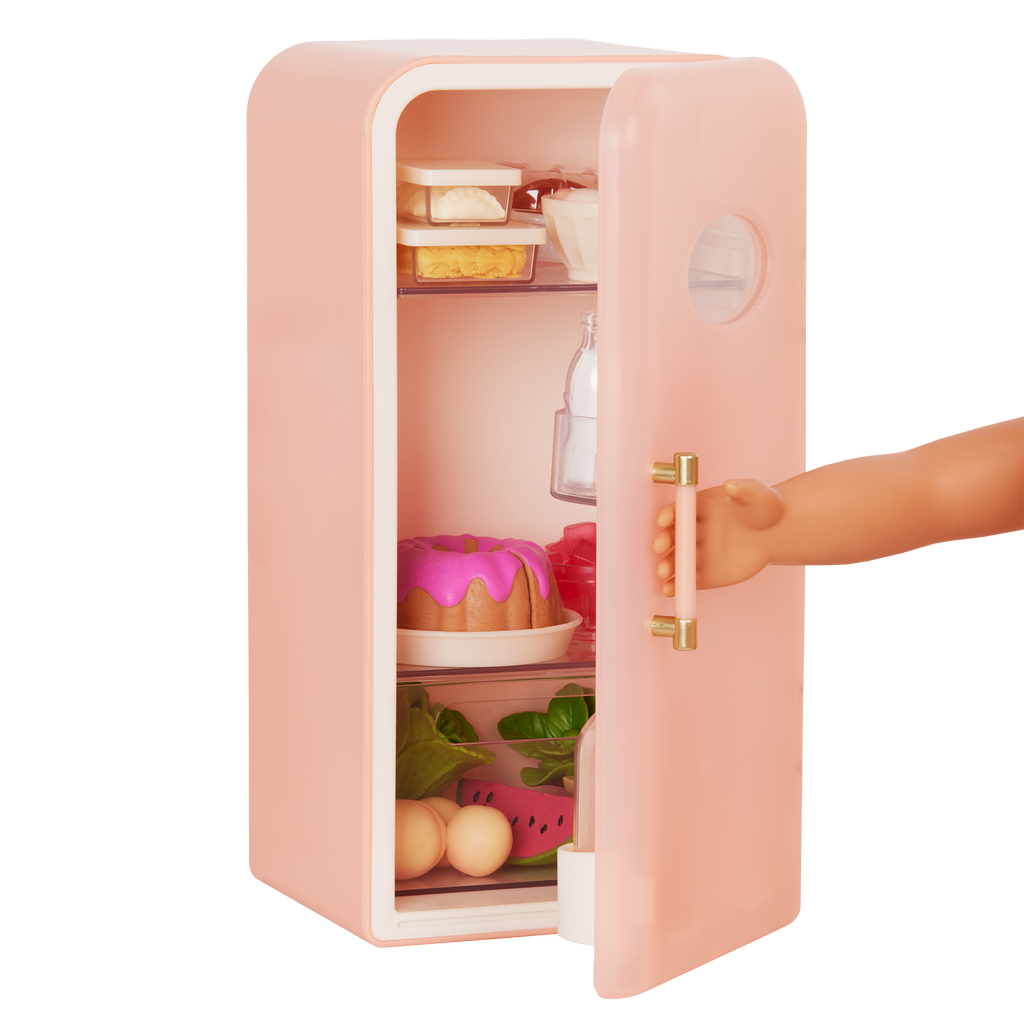 Perfectly Fresh - Mini Fridge Set for Dolls - Food Accessories - Our Generation