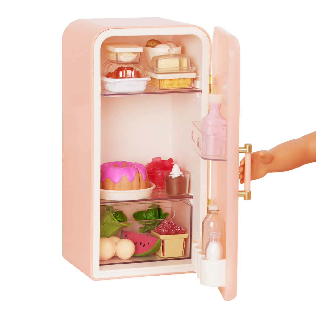 Perfectly Fresh - Mini Fridge Set for Dolls - Food Accessories - Our Generation