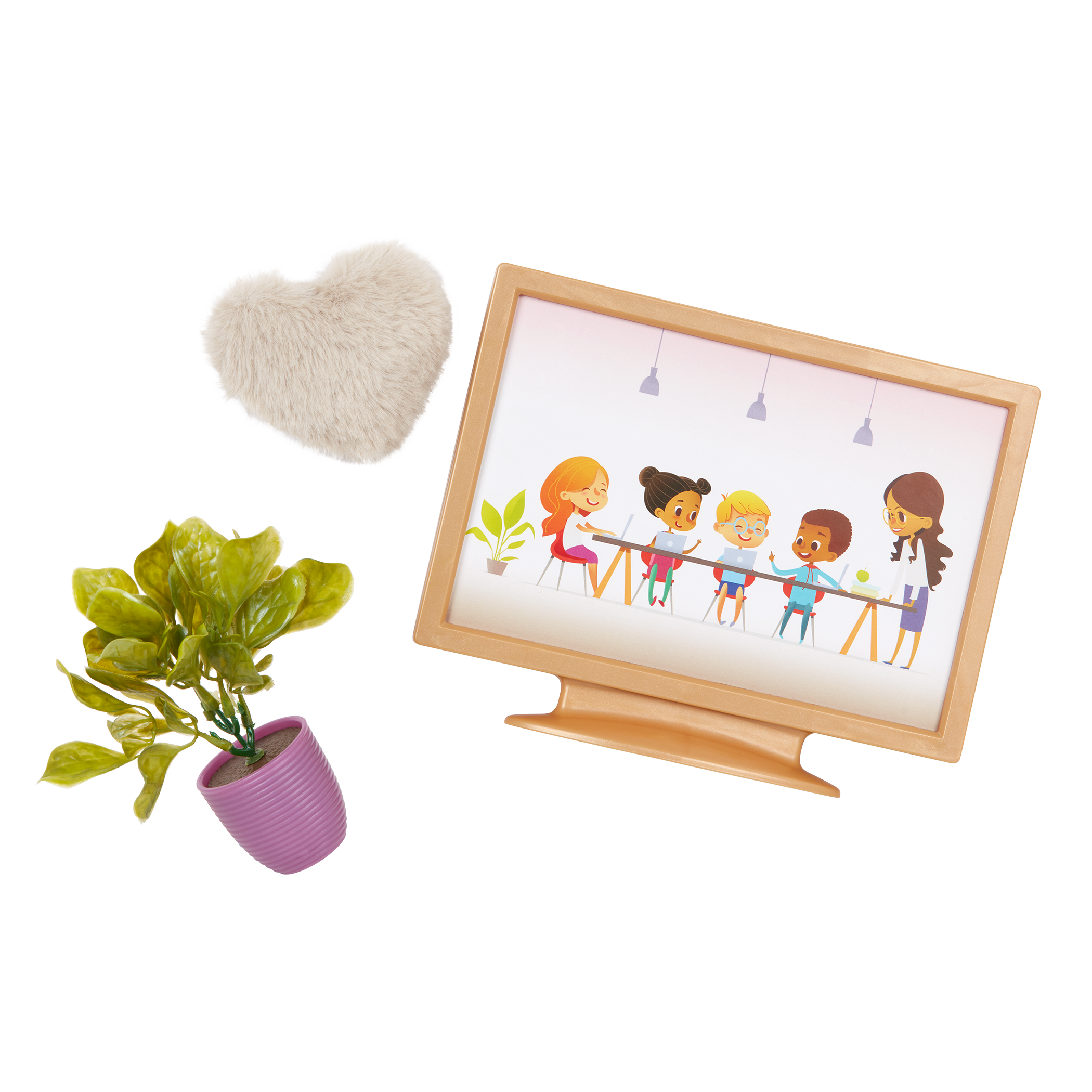 Lovely Living Room - Furniture for Dolls - Sofa & TV Set - Accessories for Dolls - Our Generation UK