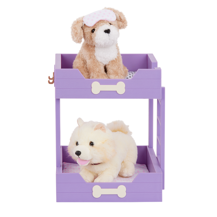 OG Pup Bunk Bed - Purple Dog Bunk Bed - Bed for 15cm OG Pups - Accessories for Dolls - Our Generation