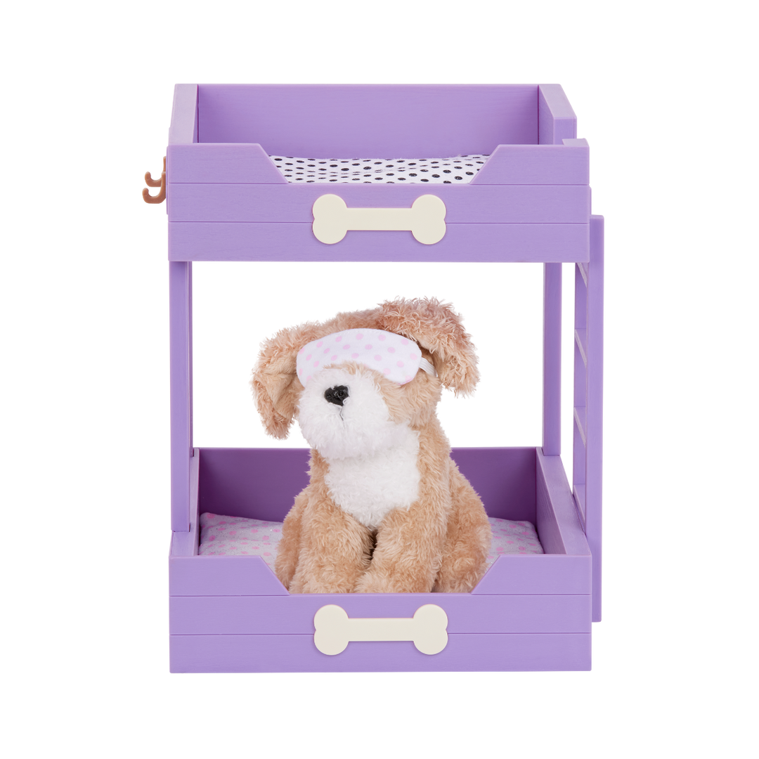 OG Pup Bunk Bed - Purple Dog Bunk Bed - Bed for 15cm OG Pups - Accessories for Dolls - Our Generation