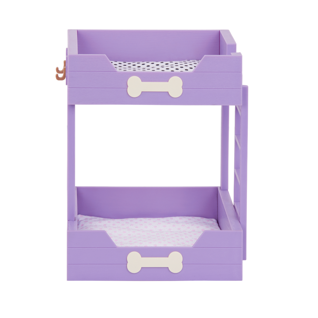 OG Pup Bunk Bed - Purple Dog Bunk Bed - Bed for 15cm OG Pups - Accessories for Dolls - Our Generation